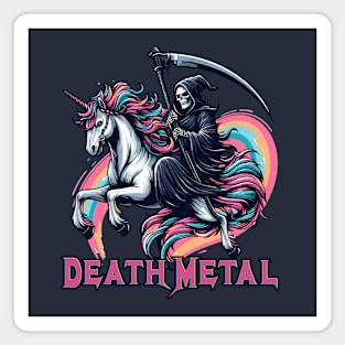 Death Metal Unicorn With Reaper Magnet